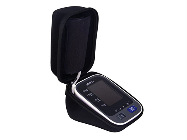 Wireless Blood Pressure Monitor travel storage case for Caseling with fabric label and breakable wrist handle
