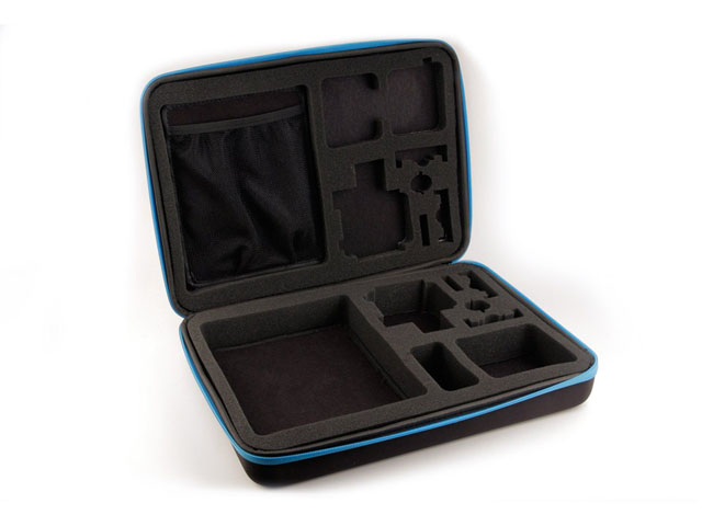 CarryPro gopro waterproof carry case uk with die cutting foam interior and nylon webbing handles