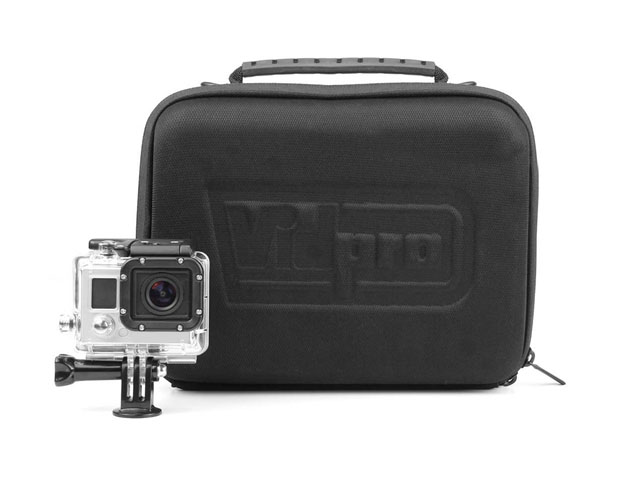 Vidpro gopro camera gear storage bag with High-Density Foam Padded Custom cut-out compartments Interior