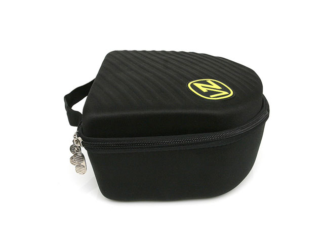 VONZIPPER thermoformed snow goggle holding hard case with soft foam interior and nylon strap handle