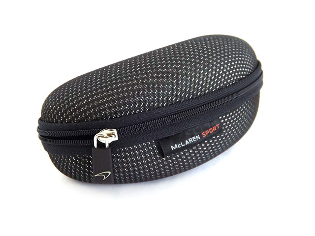 McLaren Sport mens Sunglasses Case for racing with Carbon Fibre Effect fabric covering and fabric label