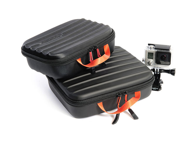 Tucano go pro pov carrying hard case with Removable molded tray and elastic loop