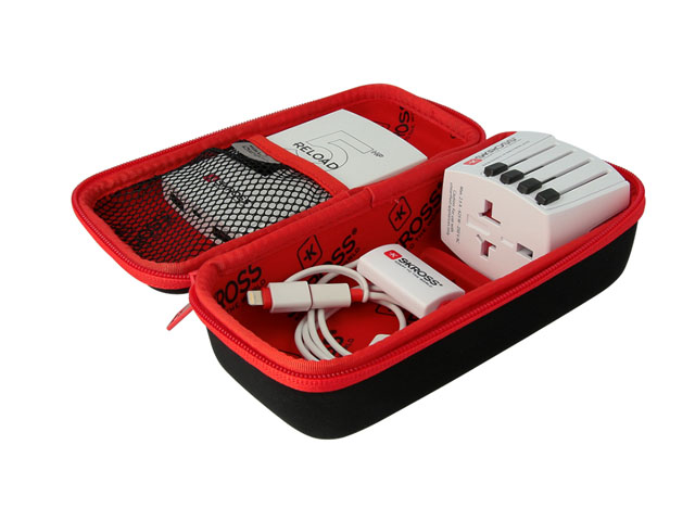 EVA压模移动电源收纳保护旅行包装盒中等硬度满版丝印内里