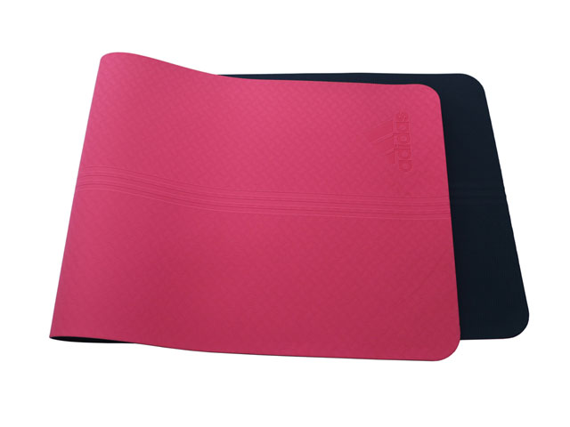 Best quality rated yoga mats for Adidas in pink 100 percent TPE non-slip durable in stock wholesale