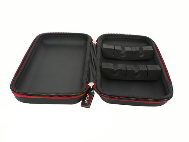 Tool box with foam tray inserts for SAB slim and compact design