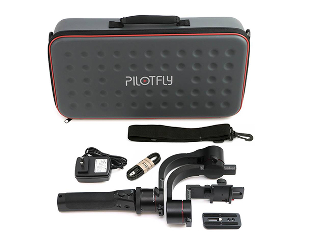 Custom large EVA Gimbal case for PILOTFLY with die cutting Foam interior shoulder strap