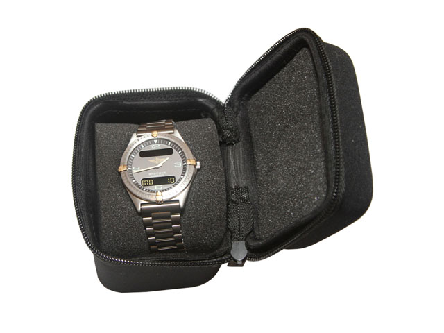 Breitling EVA luxury jewelry box watch storage case embossed logo with memory foam inside rectangle shape