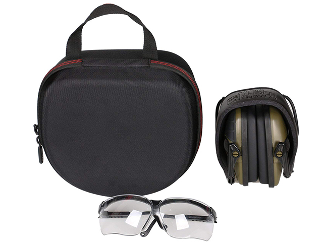 Custom Hard EVA earphone holder case for Impact Sport Earmuff