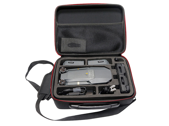 Molded EVA universal drone case with die cutting EVA insert and removable shoulder strap
