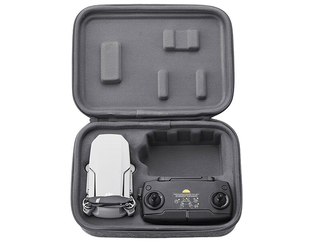 Best phantom 3 case Light grey fabric snow pattern tiny velvet lining double molded slot in case lid and base