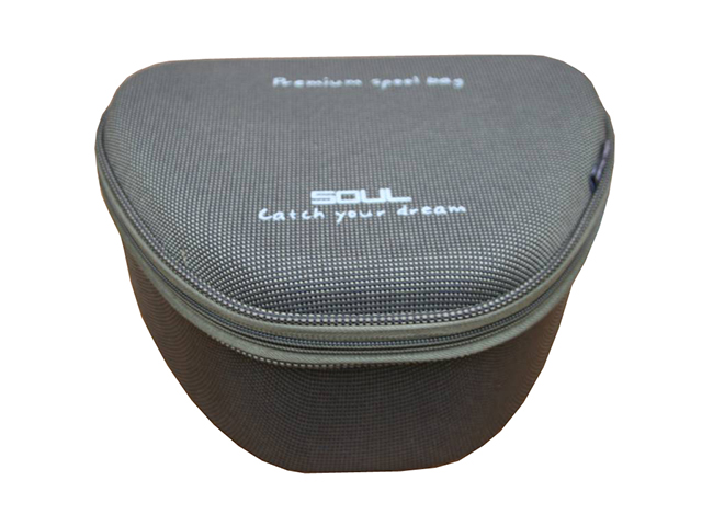 Custom Spool bag Molded EVA shell with rigid nylon fabric and pre cut sponge inside