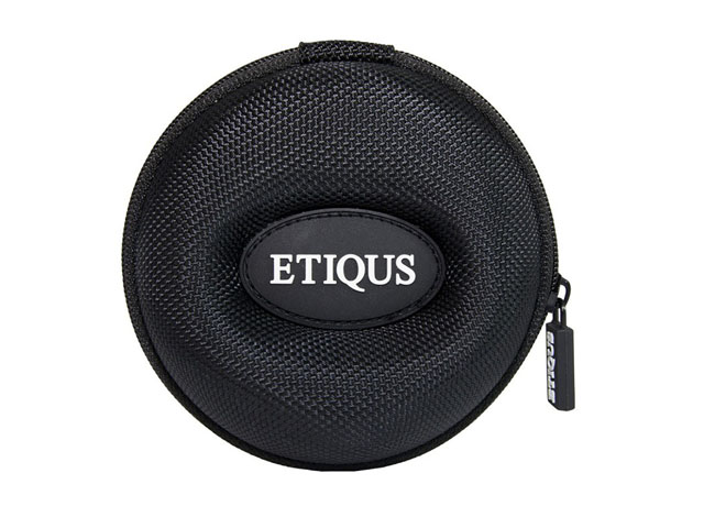 Etiqus protective EVA watch collection box case waterproof nylon coating with rubber patch logo