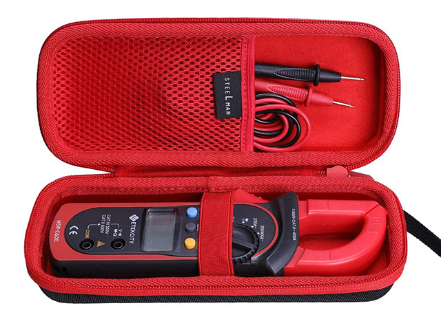 Compact EVA nylon case for Etekcity Digital Clamp Meter with mesh pocket