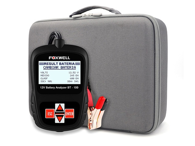 Custom EVA nylon tool case complitable with Foxwell BT100 12V Battery Analyzer