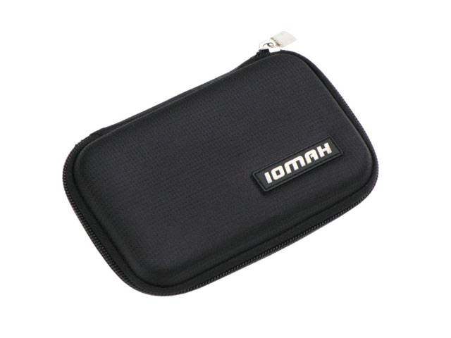 IOMAH usb external EVA hard drive case with velcro strap hold rubber patch zipper puller fast delivery time
