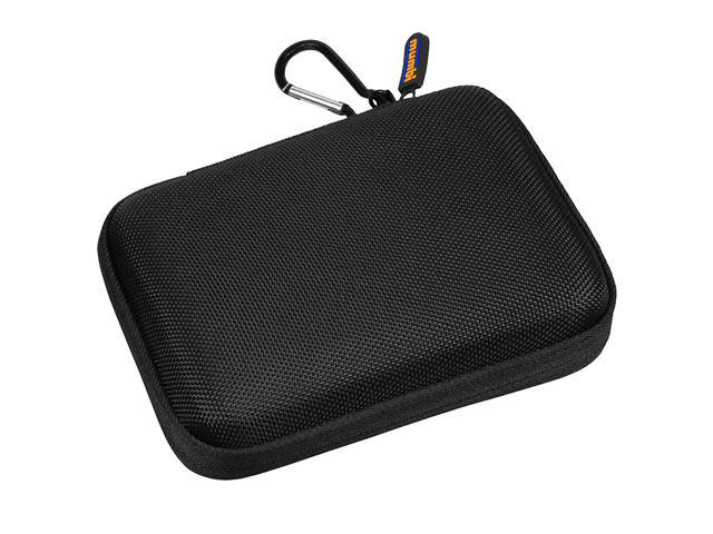 MUMBI portable EVA Foam hdd storage case waterproof nylon covering with carabiner and anti-scratch lining